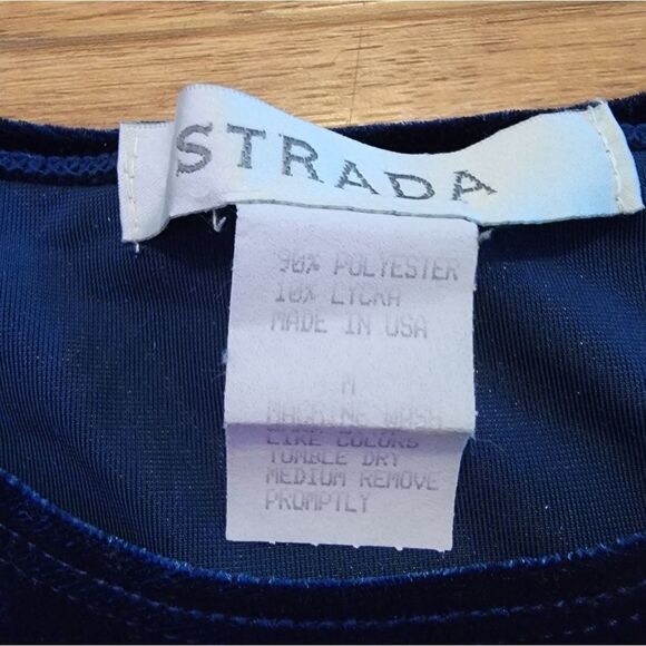 90's Vintage Crushed Velvet Long Sleeve Blouse - Picture 7 of 8